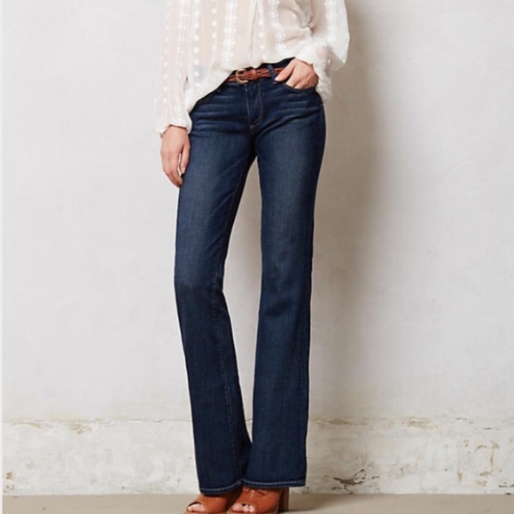 {Paige} Premium Designer Dark Wash Boot Cu… - Picture 3 of 8